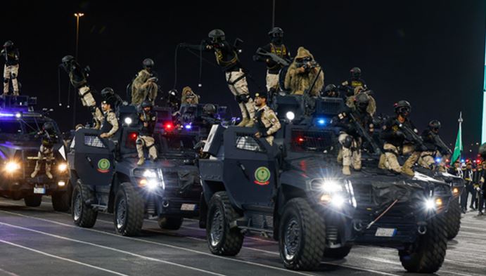 Hajj security forces parade