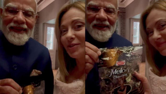 Modi gifts coffee to Italian Prime Minister