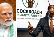 modi and cockroach janta party