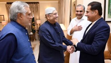 asif zardari meet with government team