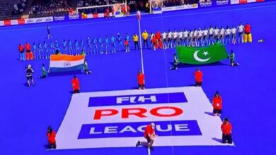 fake flag of pakistan in hockey match