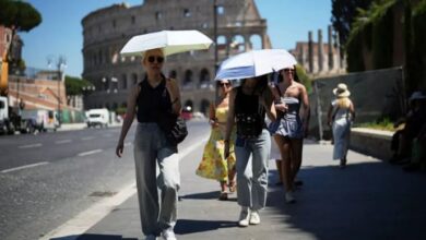 hot weather in Europe country