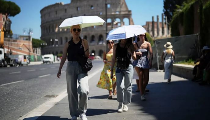 hot weather in Europe country