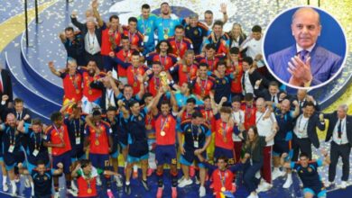 pm shahbaz sharif give congratulation to spain team