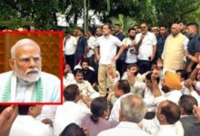 rahul gandhi protest against modi