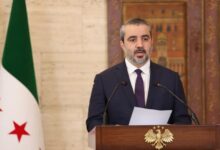 Syrian Foreign Minister Asad Hassan al-Shaibani