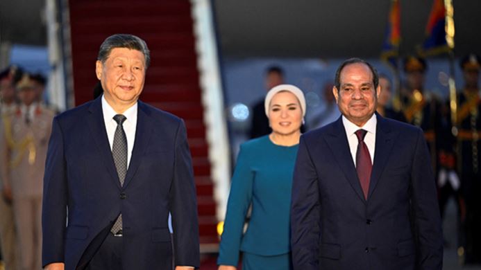 chinees president visit egypt