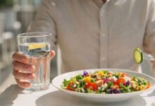 drink water during eating something