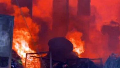 fire in karachi