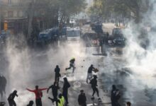 protest in france